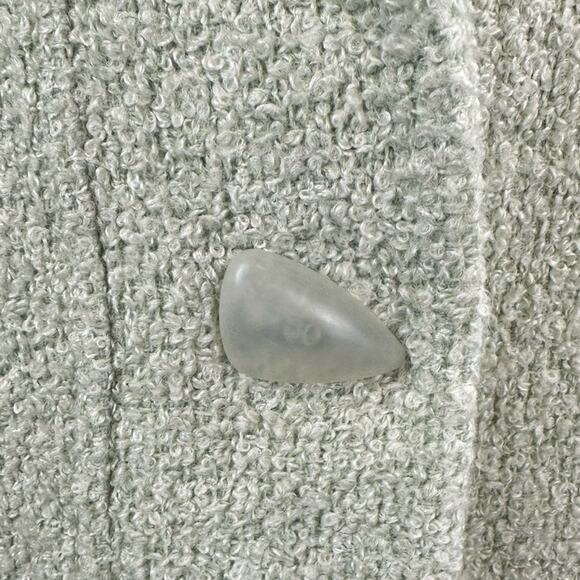 Vintage Donnkenny Wool Blend Boucle Elegant Green Women's Coat Size 10 - Picture 6 of 9